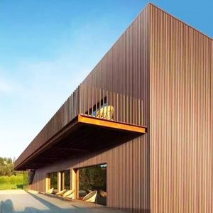 Наружная перегородка WPC настенная доска облицовка рифленая декоративная внешняя облицовочная панель WPC - Product Image 1