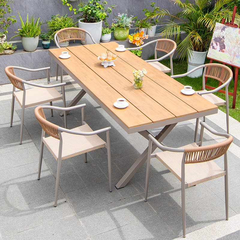 Table 220 DB + 6 chaises