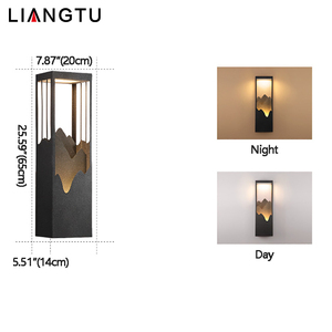 Çin tarzı duvar aplik su geçirmez duvara monte lamba açık su geçirmez bahçe dekoratif aydınlatma dış <span class=keywords><strong>led</strong></span> duvar ışıkları