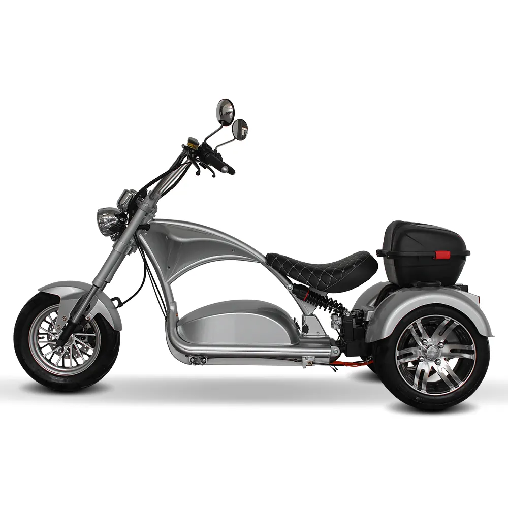 Nieuw Model 3 Wiel Elektrische Scooters 2000W 60ah Elektrische Motorfietsen Citycoco Snelle Snelheid 3 Wielen Driewieler Trike Model