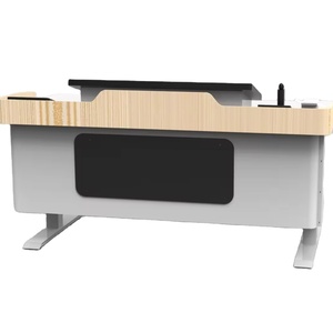 Equipo educativo mesa de computadora para profesores universitarios Mesa de altura eléctrica con cámara de documentos y sistema de micrófono - Product Image 1
