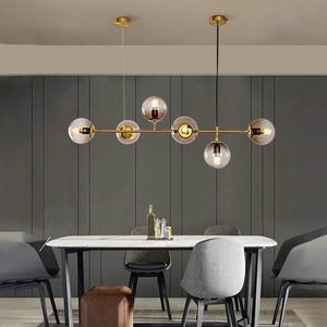 İskandinav tarzı Modern Lamp lamba tasarımı ev yemek masası cam abajur Led tavan işık dekoratif avize - Product Image 3