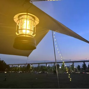 USB sạc Retro LED Cắm trại đèn lồng ngoài trời đèn pin phong cách lều ánh sáng cho bầu không khí và tán ánh sáng - Product Image 1