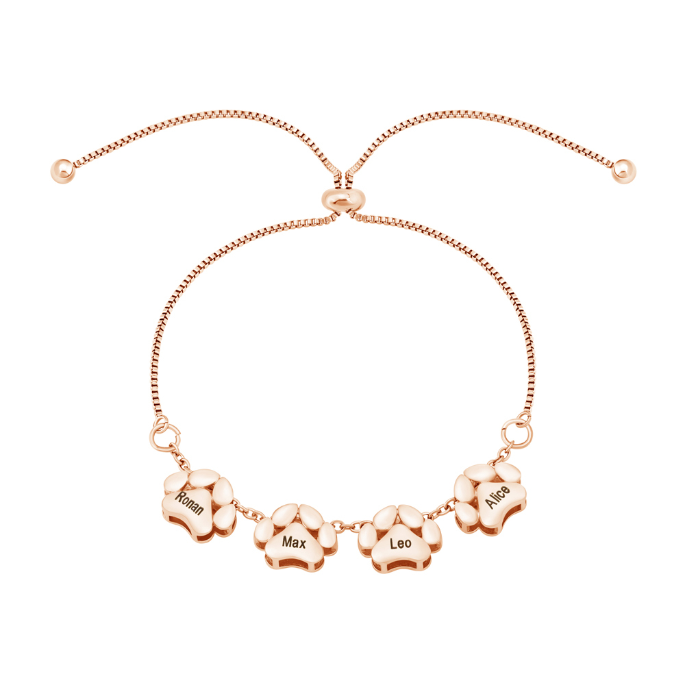 Or rose-4 pattes