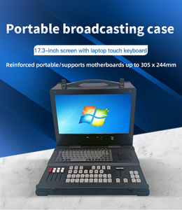 Stazione di commutazione in diretta con schermo 17.3 4U con telaio portatile rinforzato a macchina con tastiera a guida morbida Vmix - Product Image 6