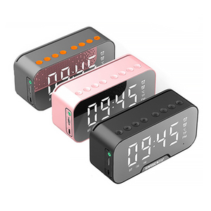 Laimoda マルチ led ミラーラジカセスマートボックス parlantes dj ウーファーミニワイヤレスポータブル <span class=keywords><strong>bluetooth</strong></span> アラーム時計