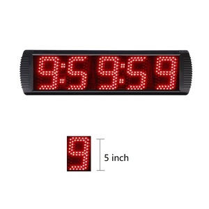 YIZHI GS5T-5R portatile 5 "orologio da corsa a LED 12/24 ore conto alla rovescia Timer digitale per eventi di corsa di nuoto - Product Image 1