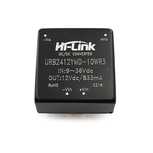 工厂9-36Vdc至10W 12v高链路单输出DC DC电源转换器URB2412YMD-10WR3 - Product Image 2