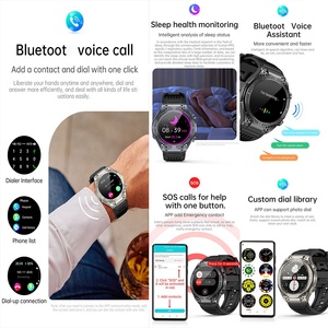 JA01 Luxus-Strahlungs pegel erkennung Smartwatch NFC BT SOS Notruf Telefonieren Musik Gesundheits überwachung Smart Watch JA01
