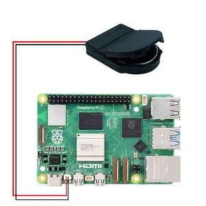 Raspberry Pi 5 Real-Time Clock (RTC)-Modul mit wiederauf ladbarer JST-Schnitts telle für Education & Maker Boards