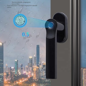 Serratura per finestra intelligente elettronica semplice piccola in lega di zinco con impronta digitale della maniglia per la protezione dei bambini per l'uso della finestra - Product Image 3