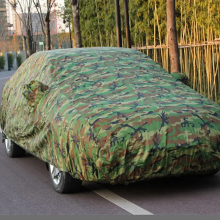 Poliéster impresso pano Oxford para tampa do carro poeira