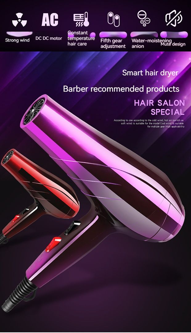 Most Popular High Quality And Ultralow Price With Patent Certificates Salon Professional Hair Dryer For Home Salon