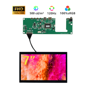 7 Inch 1920X1080 Fhd Ips 120Hz Scherm <span class=keywords><strong>Module</strong></span> 500 Nits Helderheidspaneel Met Edp Driver Board Hoge Vernieuwingsfrequentie Display - Product Image 3