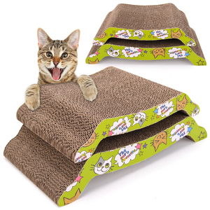 Fabricante al por mayor, diseño de múltiples formas, catnip cat, tablero corrugado para rascar - Product Image 3