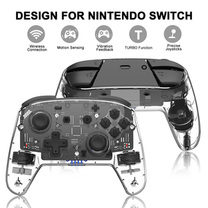 Nuovo Design RGB LED luce Wireless BT Gamepad per videogiochi Joystick Controller per Switch OLED - Product Image 2
