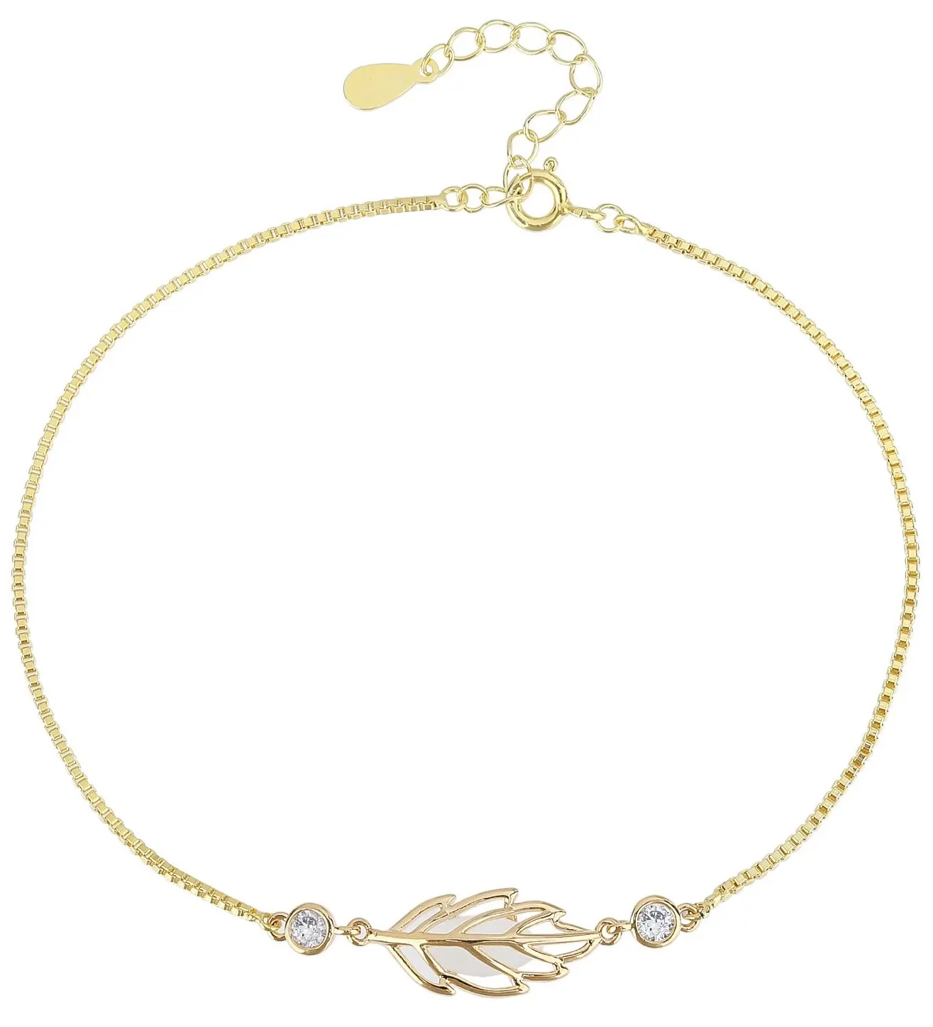 Gioielli da donna in argento Sterling 18K placcati in oro 925 elegante collana con foglie romantiche perline con motivo religioso