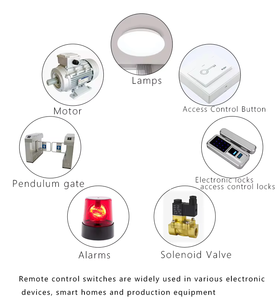 12V DC 12CH RFワイヤレスリモートコントロールスイッチシステム10Aプラスチック送信機受信機学習自動ランプガレージドア - Product Image 3