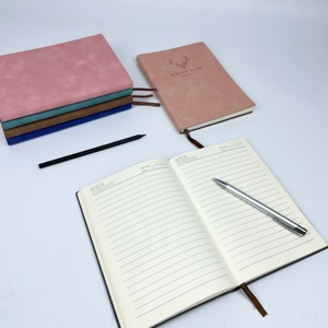 A5 notu ile özel baskı kabartmalı Logo günlük planlayıcısı poliüretan deri defter ciltli dergi - Product Image 3