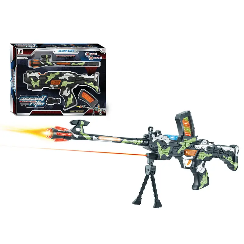 Pistolet interactif de tir lumineux populaire, jouet pistolet Laser pour enfants avec Flash de musique