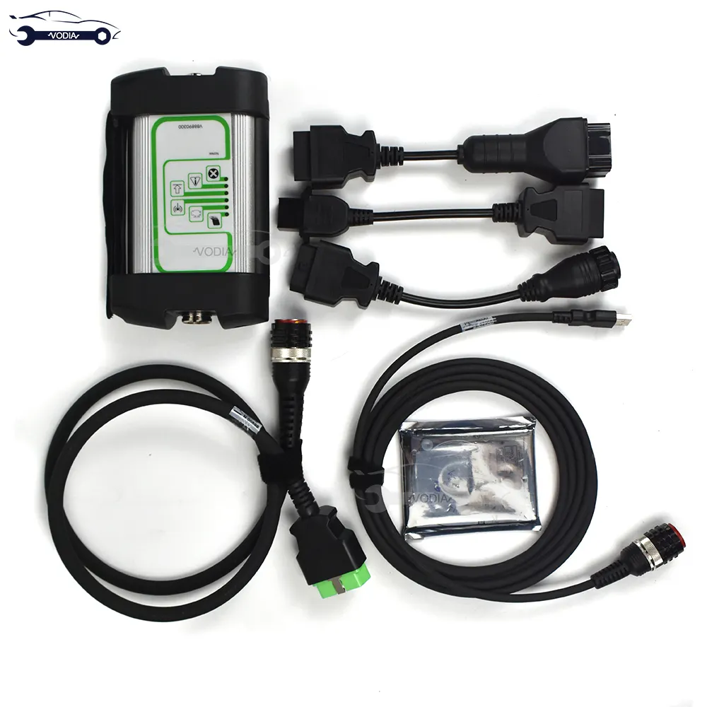 Truck Excavator auto diagnostic scanner for volvo vocom adapter with vcads fci 8 pin connect cable OBD 2 Vocom II scanner tool