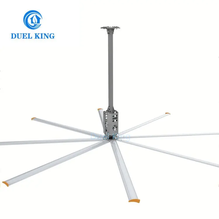 결투 왕 큰 공간 24ft 7.3m Hvls 작업장을 위한 산업 거대한 천장 선풍기