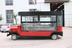 OEM mobil yemek arabası satılık dondurma klasik Hot Dog otomat arabalar özelleştirilmiş Retro gıda taşıma arabası