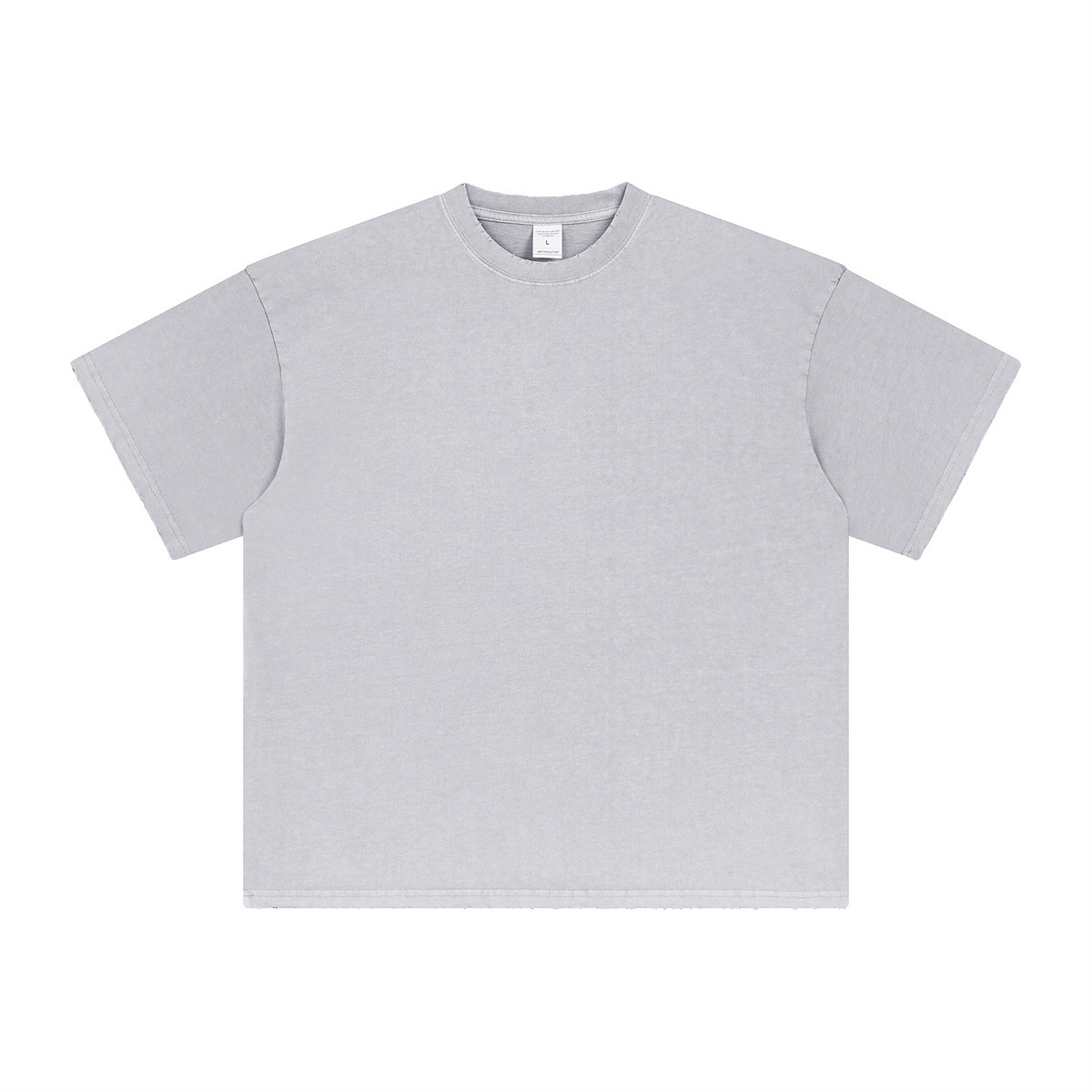 Manica corta-grigio medio retrò