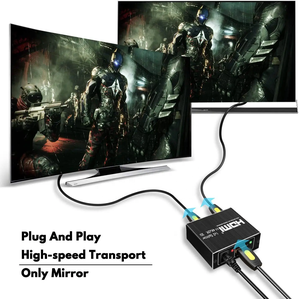 1X2 HDMI Splitter 4K 60Hz Audio Video Distributor Box 1 en 2 salida Soporte 3D y 4K x 2K Compatible con HDTV, STB, DVD, proyector - Product Image 6