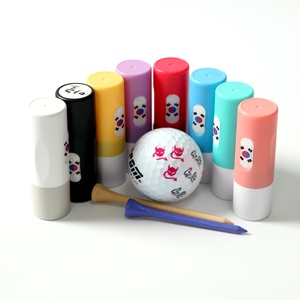Özelleştirilebilir çok renkleri plastik kabuk Golf topu Stamper yuvarlak Dia.11mm - Product Image 2