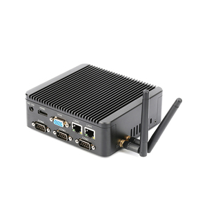 Bajo consumo de energía Mini PC J1900 CPU DDR3L 4 * COM 6 * USB VGA Dual Display Fanless Mini PC para negocios - Product Image 4