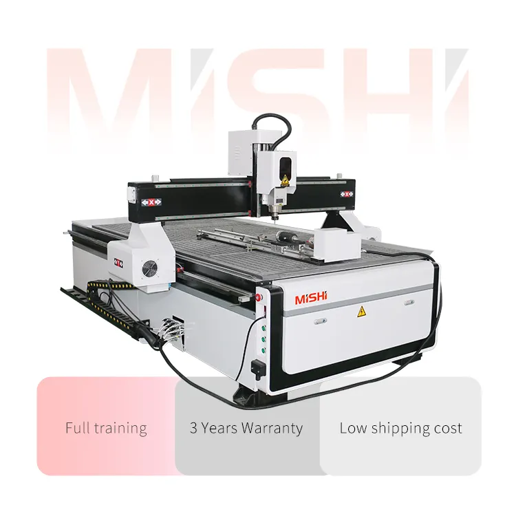 MISHI CE certificato combinazione 3d 1325 4 assi macchine per intagliare il legno multi usato macchina per la lavorazione del legno router cnc in Russia