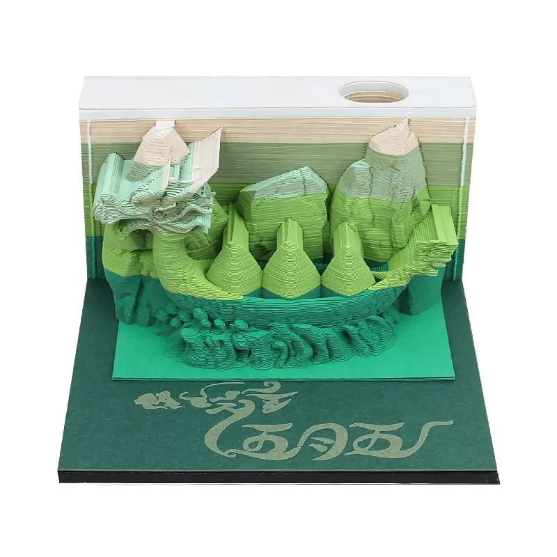3D Papel Laser Cut Impressão Nota Livro 240 Folhas Memo Pad Escritório Decorativo Arte Adesivo Checklist Nota Pad
