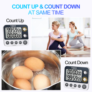 Large LCD <strong>Display</strong> Count up and Down Multi Channel Kitchen <strong>Timer</strong> Digital