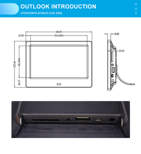 7 Inch Small Thin Supermarket Shelf <strong>Lcd</strong> Advertising <strong>Display</strong> <strong>with</strong> <strong>Motion</strong> <strong>Sensor</strong> and Sd Card - Product Image 6