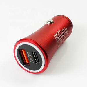 USB C Car <strong>Charger</strong> 38W Fast Charge PD &amp; QC 3.0 Dual Port Car <strong>Charger</strong> Adapter for iPhone Samsung Huawei Mobile Phone iPad - Product Image 5