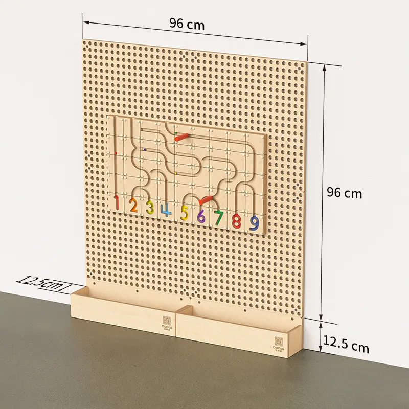 Vendita calda in età prescolare giocattoli educativi in legno giocattoli per bambini matematica e numeri da parete pannello giocattoli per bambini