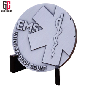 15 Năm Nhà Máy Tùy Chỉnh Kim Loại Men EMS Thách Thức Đồng Xu Khi Giây Đếm-Khẩn Cấp Dịch Vụ Y Tế Đồng Xu - Product Image 5
