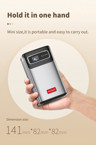 El más nuevo P70 3D portátil Auto Focus y Keystone Smart Android 4K pantalla táctil DLP batería Beamer Wifi Mini proyector de cine en casa - Product Image 4