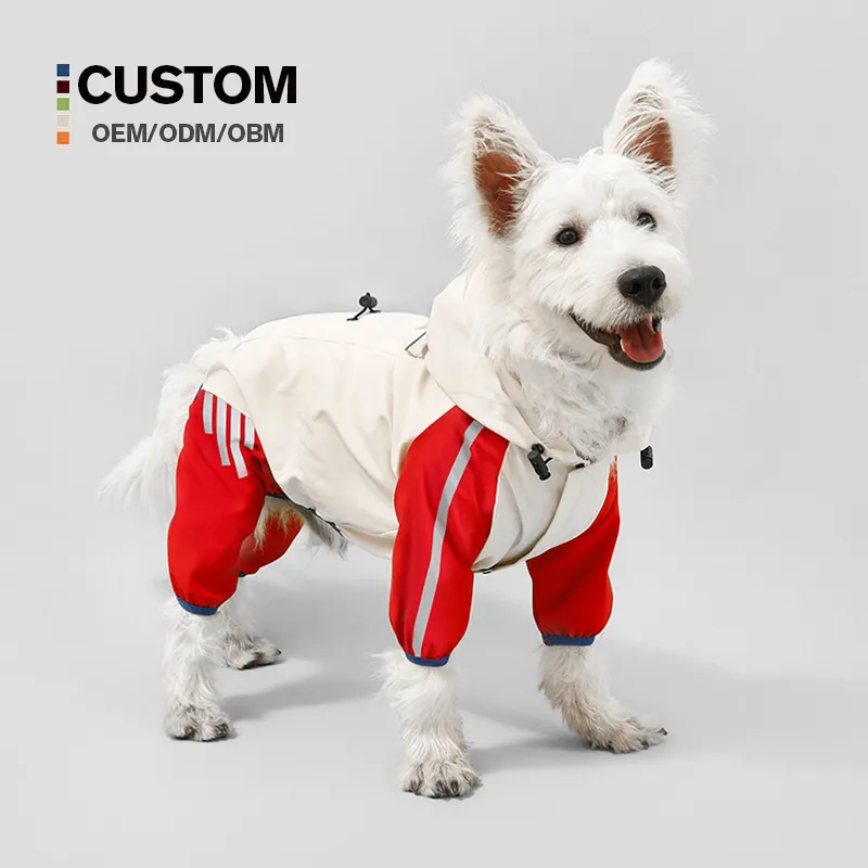 Customized Pet Raincoat for Small Animals Cute Sport Style Appropriate for Winter Spring & Summer Seasons XS-XL Sizes Available