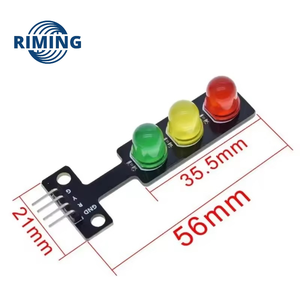 New and Original Mini 5V Traffic Light <strong>LED</strong> Display Module Red Yellow Green for Traffic Light System Red Yellow Green - Product Image 5