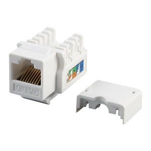 批发180度Cat5e Cat6 Utp Rj45网络模块化梯形插孔电信部件，无工具连接Cat6功能 - Product Image 5