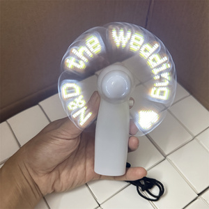 Мини-портативный светодиодный вентилятор с прокручивающимися словами - Product Image 3