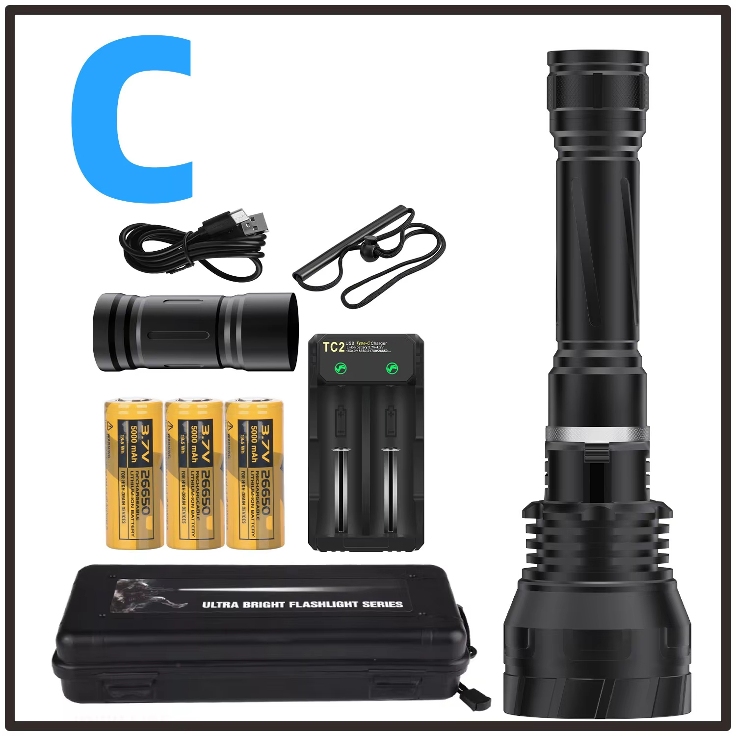 Paquete negro C (batería de 15000 mAh)