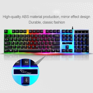 Dropshipping Wholesale <strong>Mechanical</strong> <strong>Keyboard</strong> RGB LED Wired Backlight USB Colorful 104 Keys Gaming <strong>Keyboard</strong>