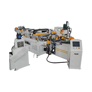 Linea di piegatura e punzonatura automatica completa del tubo con carico/scarico automatico, taglio, sbavatura, piegatura e punzonatura - Product Image 1
