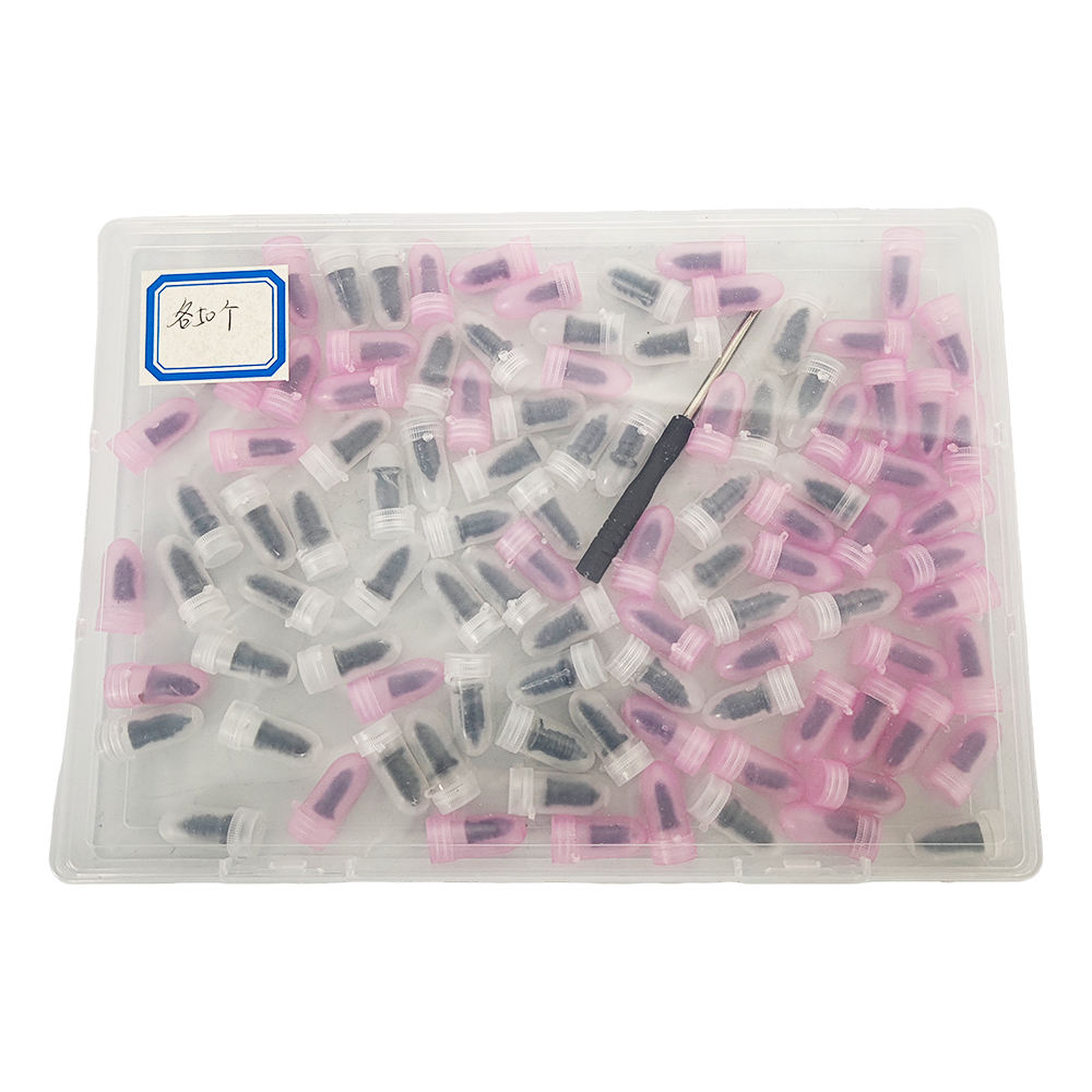 Lot de 50 pièces blanches et 50 pièces roses avec tournevis.