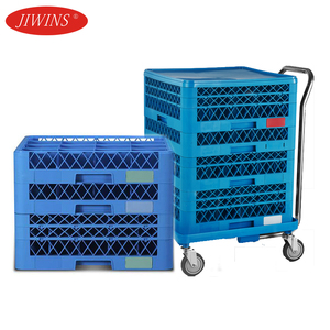 Jiwins รถเข็นสำหรับงานหนักรถเข็นแก้วแร็คเหล็กพร้อมที่จับ PP สำหรับห้องครัวเชิงพาณิชย์ - Product Image 6