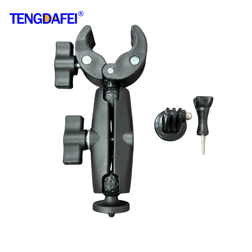 Nero (Morsetto Singolo da 9 Pollici + Adattatore per Action Camera)