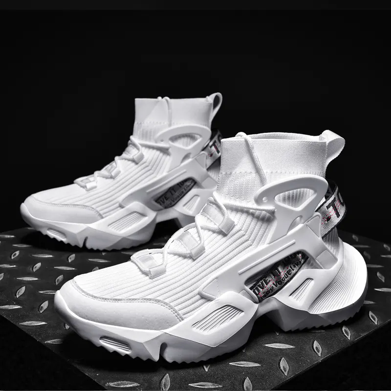 Latest Design Breathable Fashion Casual Sport Shoes Top Grade Hightop Classic Sneakers for Men Walking Shoe